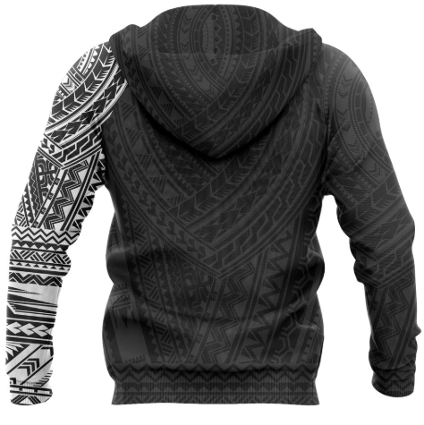 Maori Style Tattoo Pullover Hoodie - White A7 - Amaze Style™-Apparel