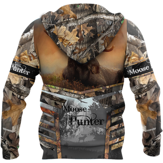 Premium Great Wood Moose Hunter All Over Printed Unisex Shirts