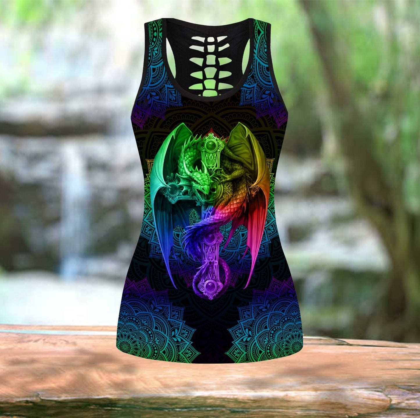 Mandala Dragon Combo Legging + Tank Top TA0820203