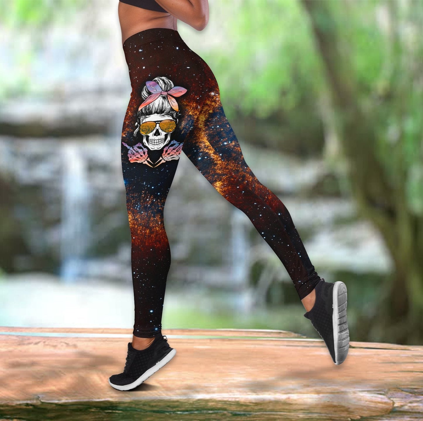 I Do What I Want Skull Combo Tank Top + Legging DQB09082001