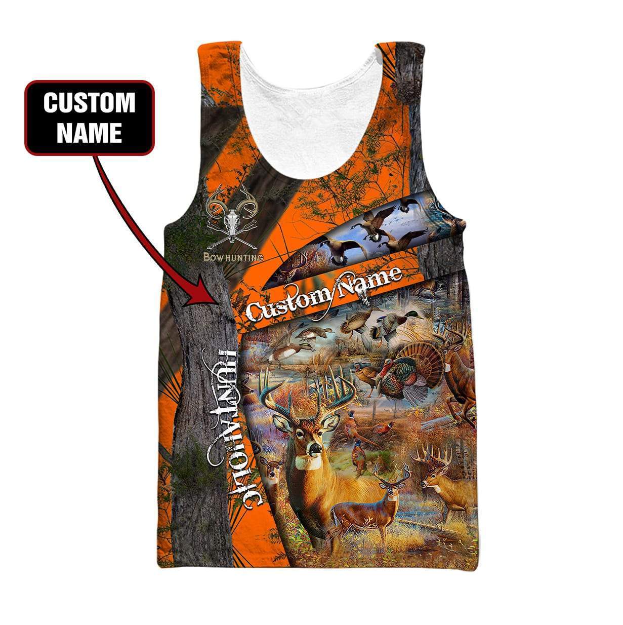 Hunting Deer Customize Name Unisex Shirts