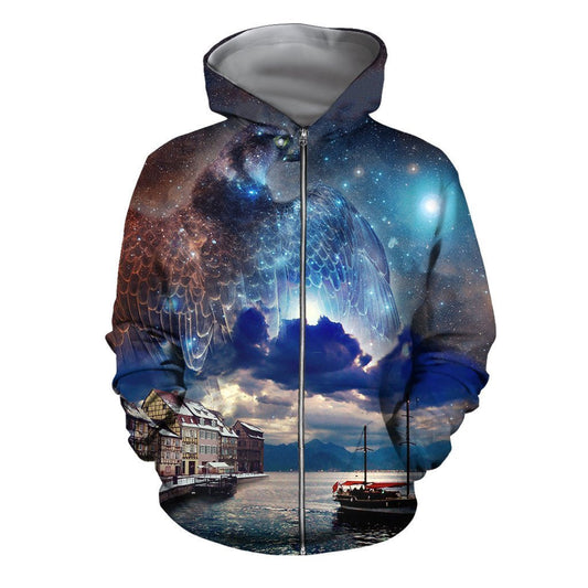 3D All Over Print Horus The Kingdom of Rome Hoodie - Amaze Style™-Apparel