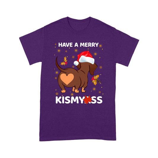Dog Have A Merry Dachshund Standard T-shirt HG