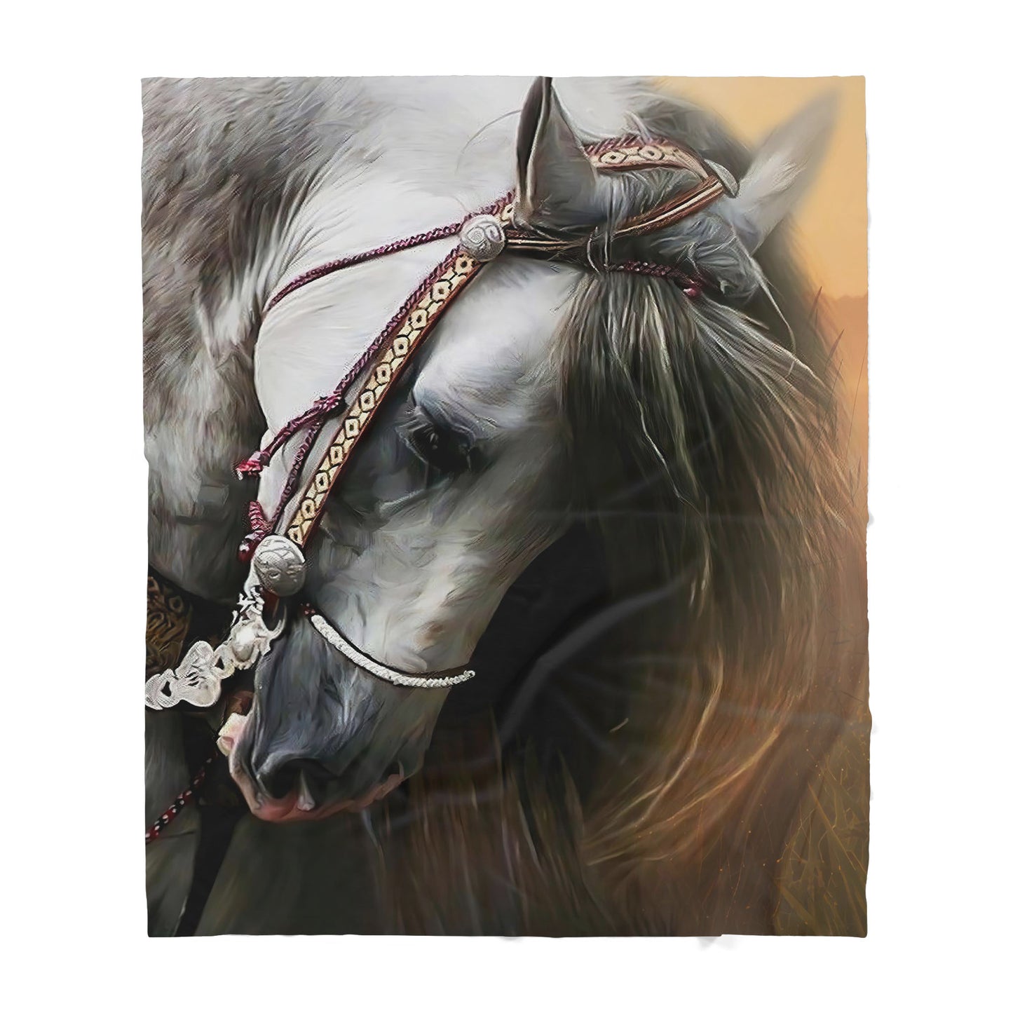 Custom Blanket Horse Sherpa Blanket TA