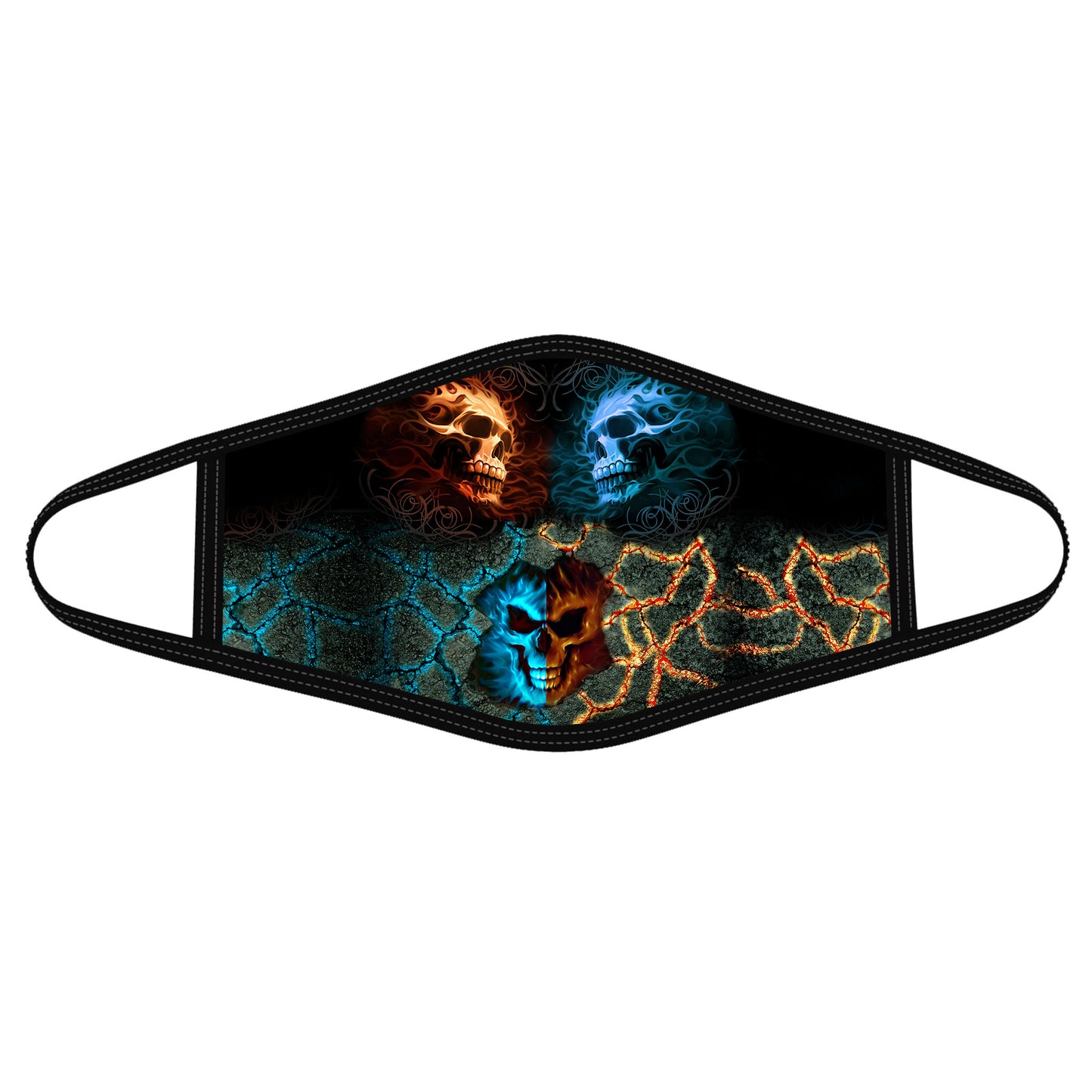 Premium Skull 3D All Over Printed Face Mask PL