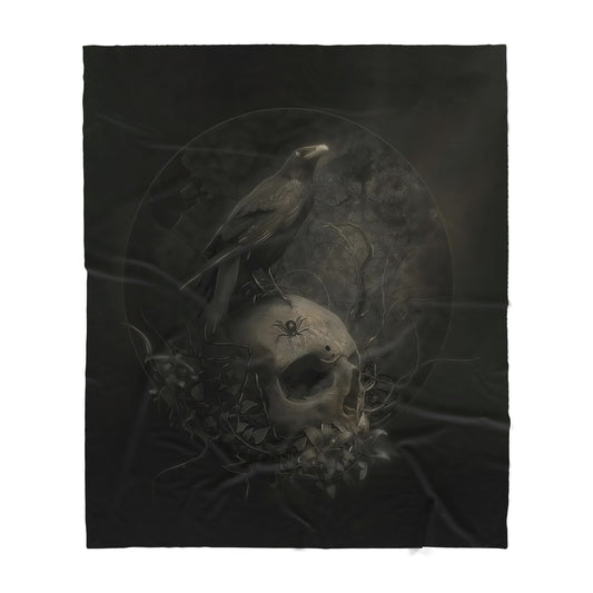 Infinite Store 3D Printed Skull Sherpa Blanket PL