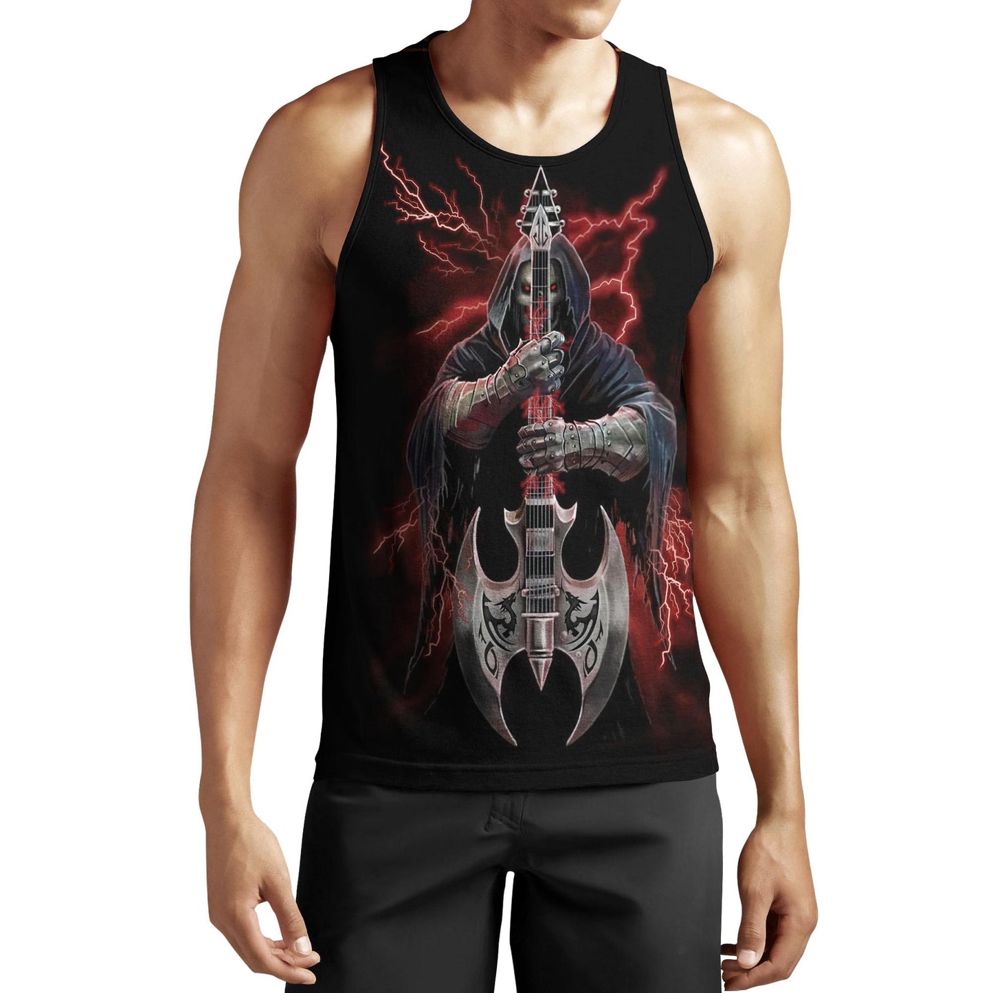 Music Skull 3D all over printed for man and women