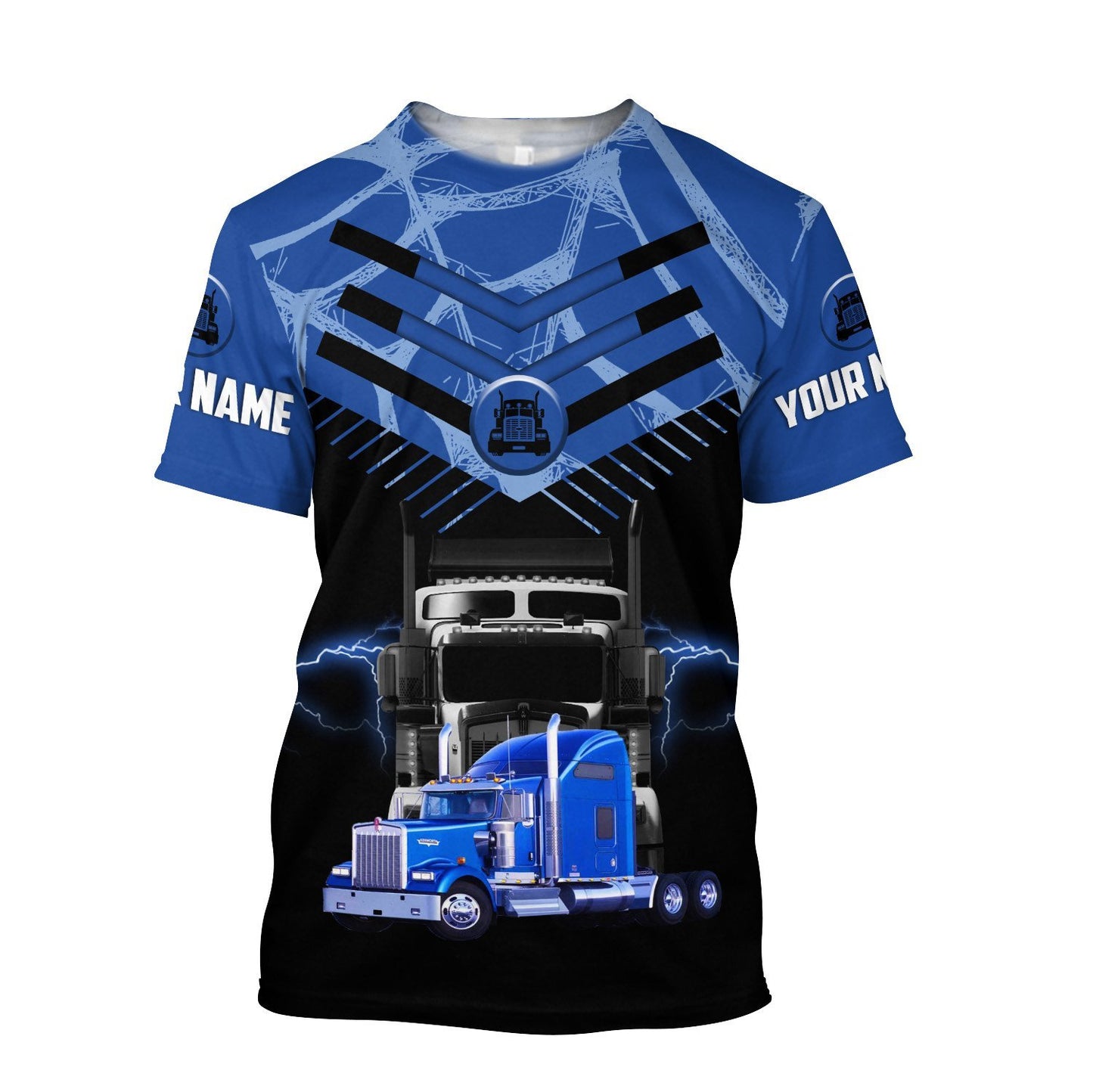 3D All Over Printed Truck Lover Unisex Shirts Custom Name XT