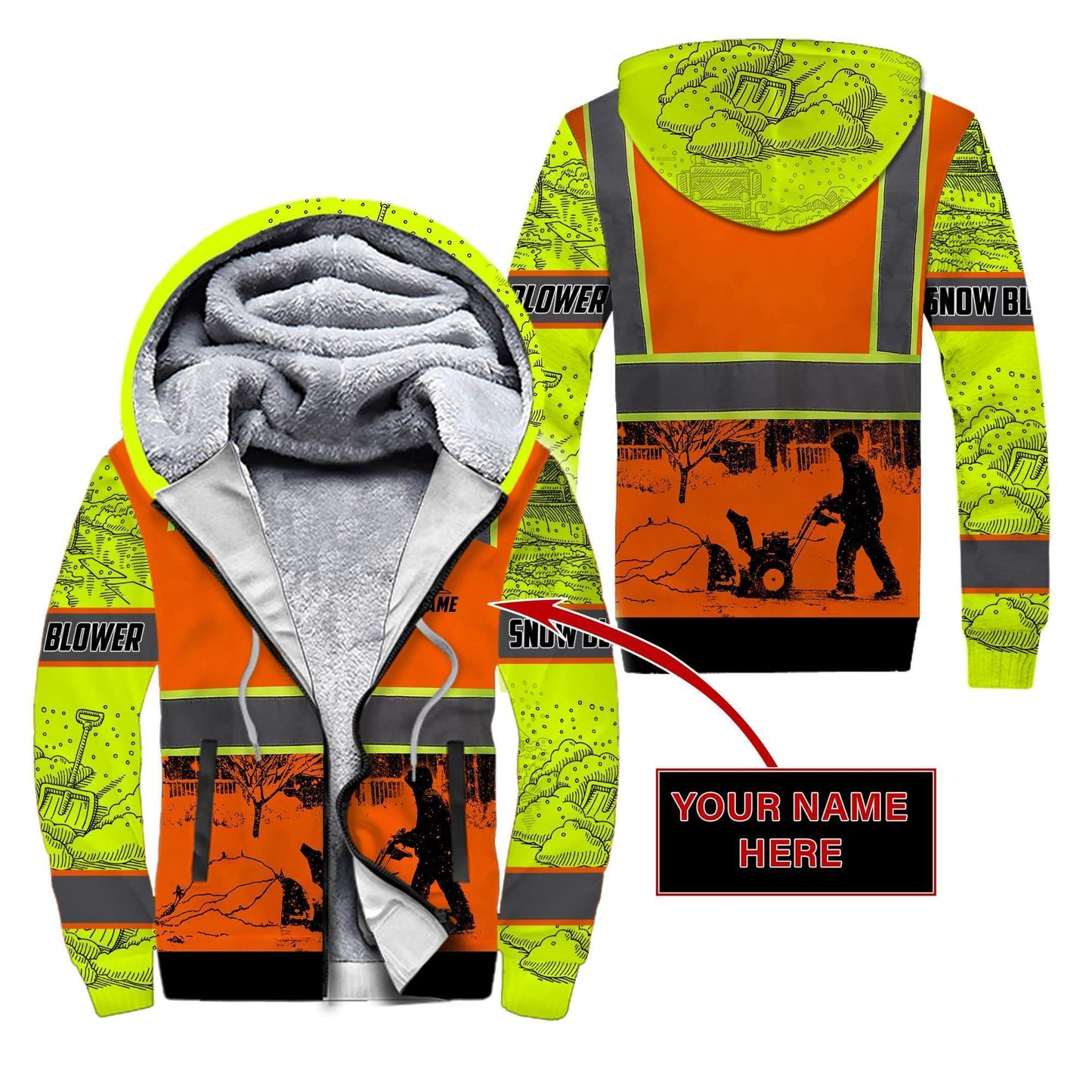 Snow Blower Man Custom 3D All Over Printed Unisex Shirts