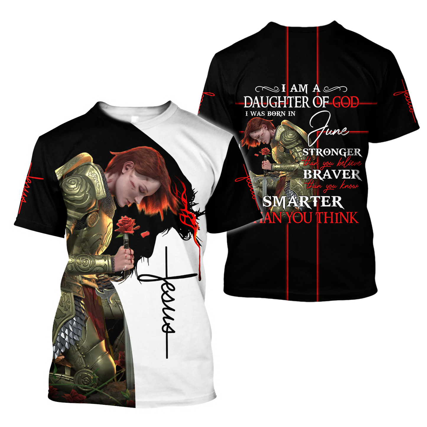 I Was Born In June- I Am A Daughter Of God 3D All Over Printed Shirts For Men and Women Pi250504