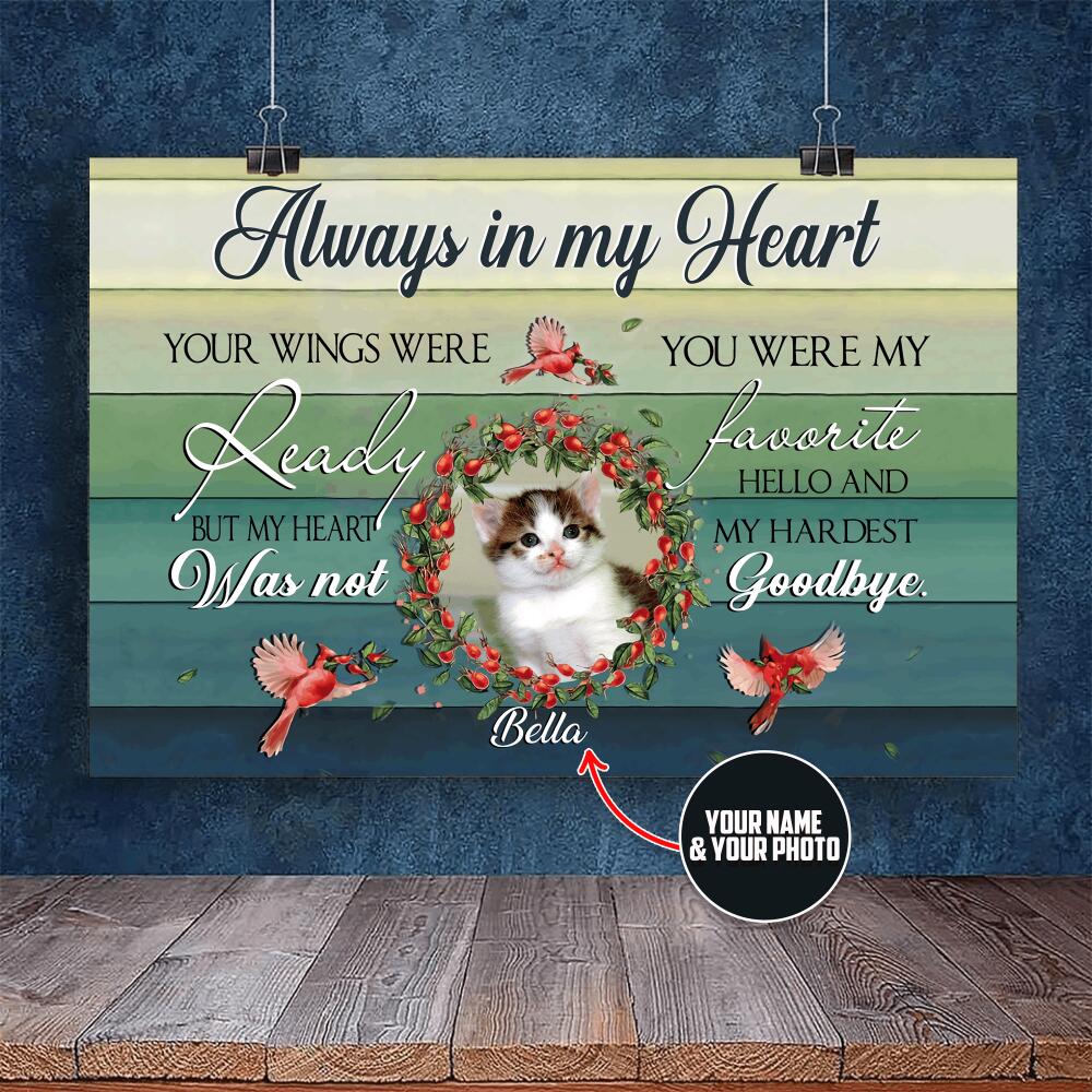 Personalized Always in my Heart - Dog Photo- XT-TNA