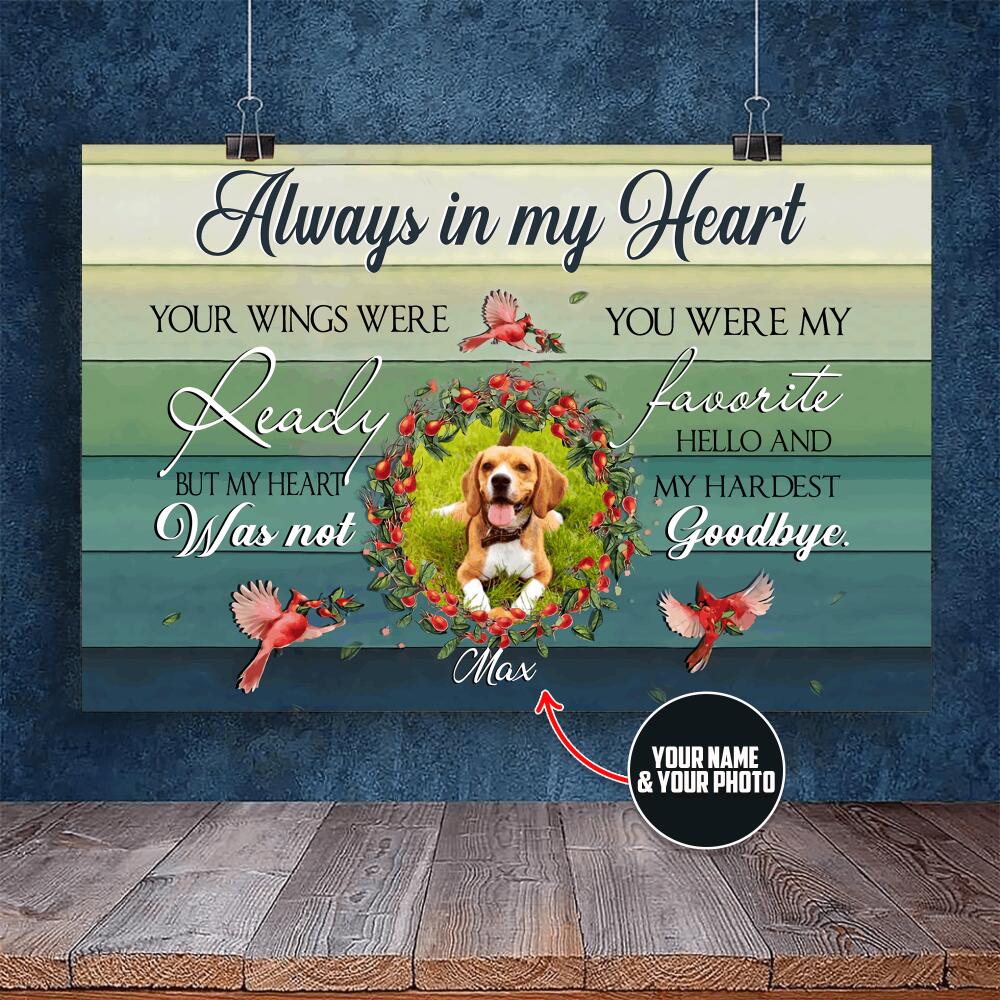 Personalized Photo upload- Canvas - Awayls in my Heart - XT-TNA