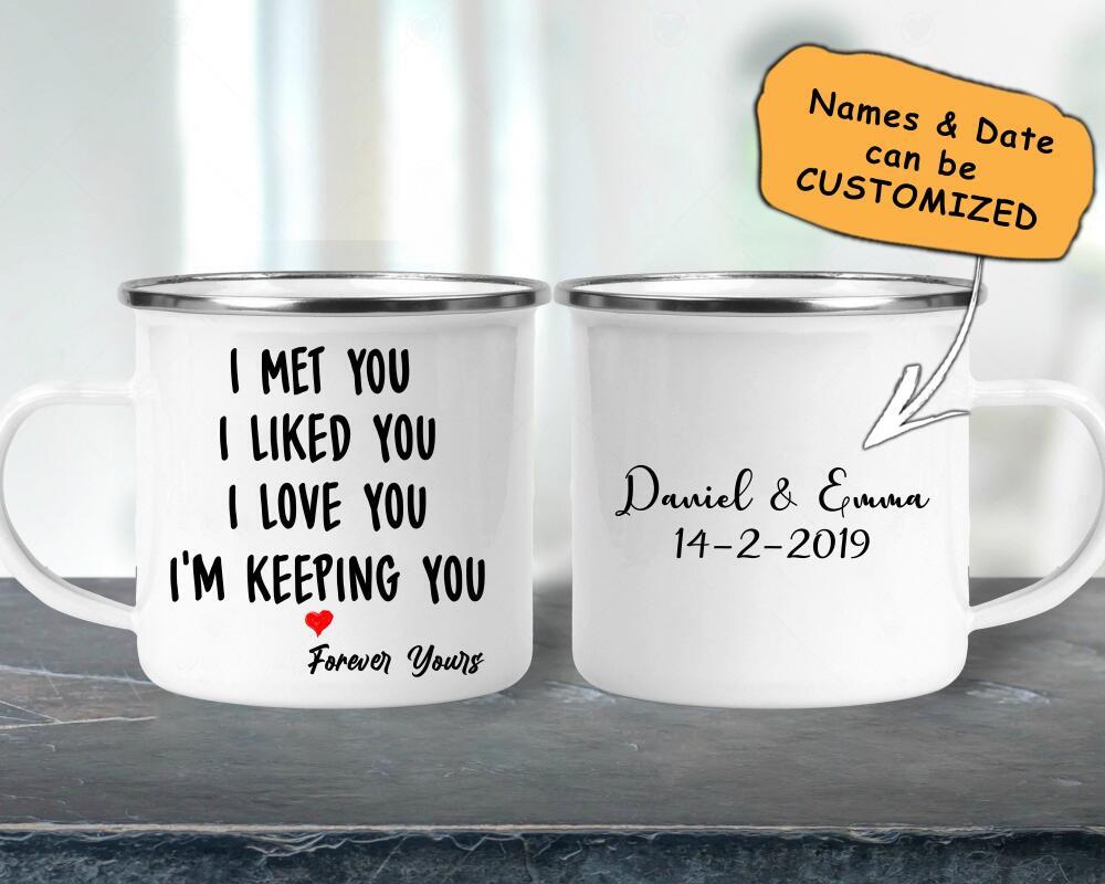 I love you, I like you Personalized Valentine Gift For Him/ Gift For Her Campire Mug XT