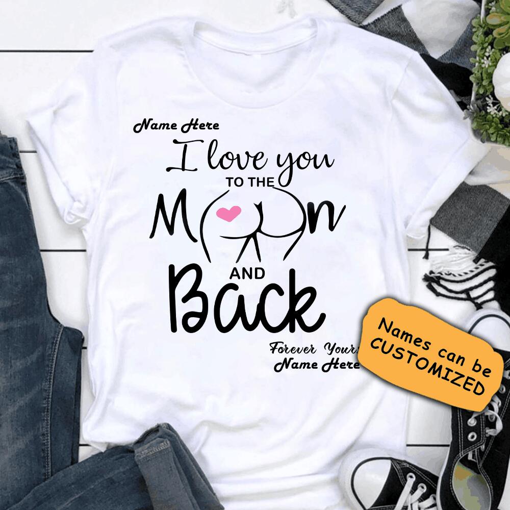 Personalized Name I Love You to the moon Valentine Gift For Him/ Gift For Her XT