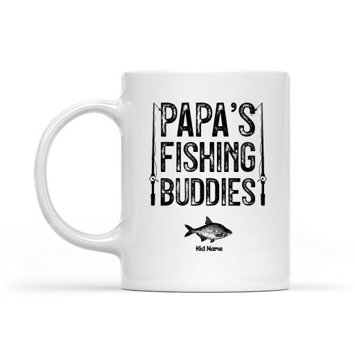Papa's Fishing Buddies Personalized Mug Fathers Day Gift