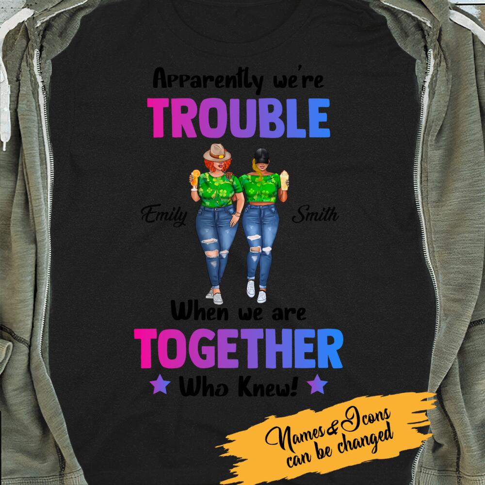 Personalized Irish Saint Patrick Day Curvy Girl T-shirt XT