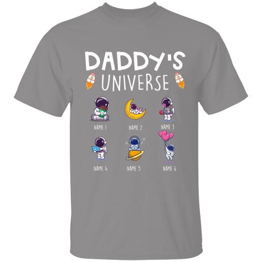 Daddy's Universe Amazing Gift Personalized T-shirt For Dad Father Bonus Dad