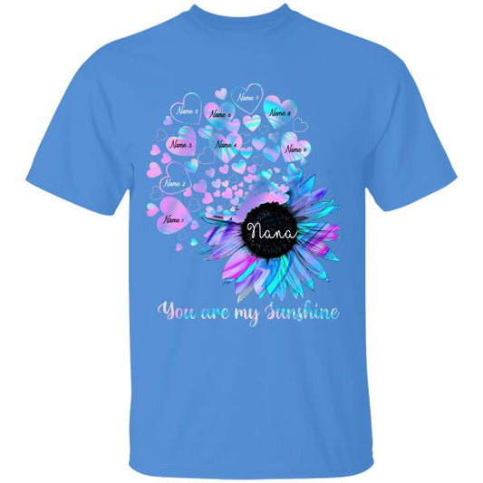 Mom Grandma Little Sunshine Personalized T-Shirt, Gift For Family