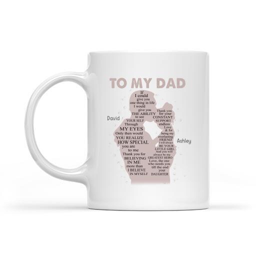 How Special You Are To Me Personalized T-Shirt, Mug, Poster, Canvas Throw Pillow, Specials Gift For Dad And Daughter