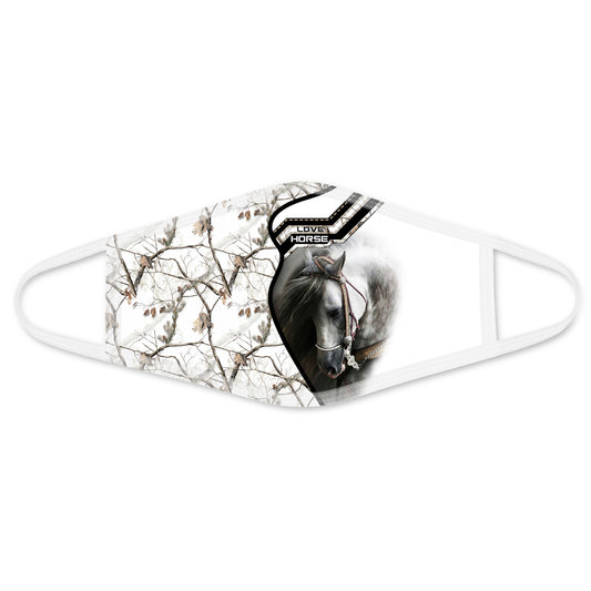 Horse Face Mask White TN
