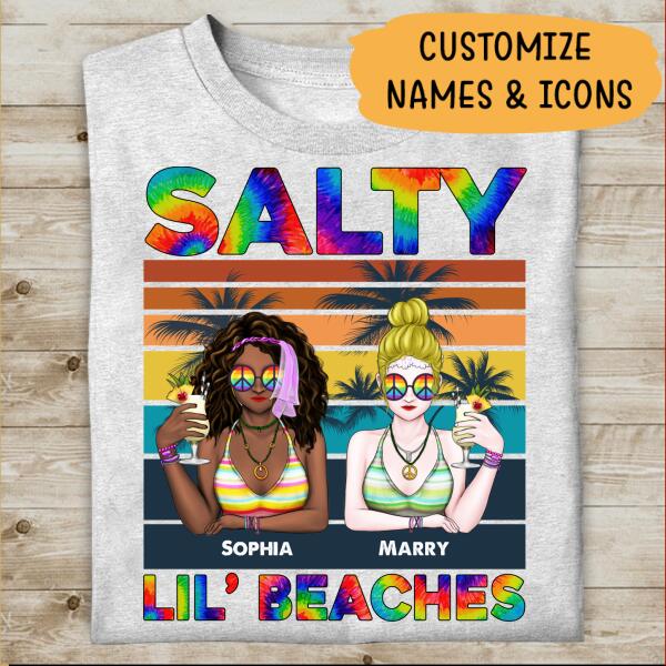 Salty Lil' Beaches Personalized T-shirt Amazing Gift For Friend