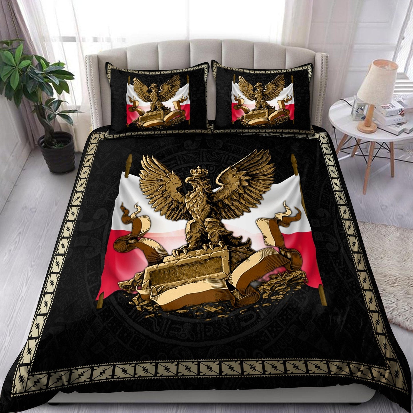 Premium Polska 3D all over printed Bedding Set