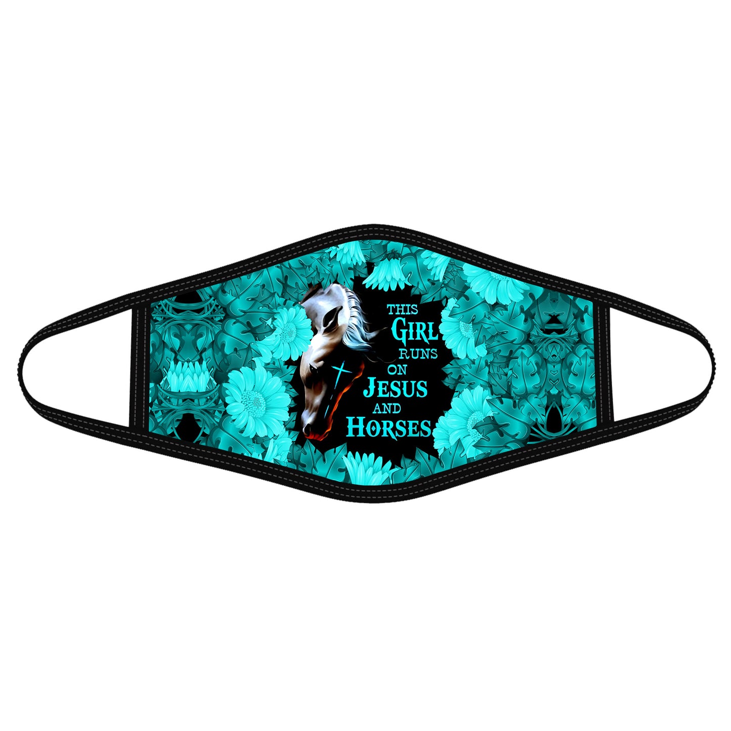 Horse Bible Verse Face Mask DL