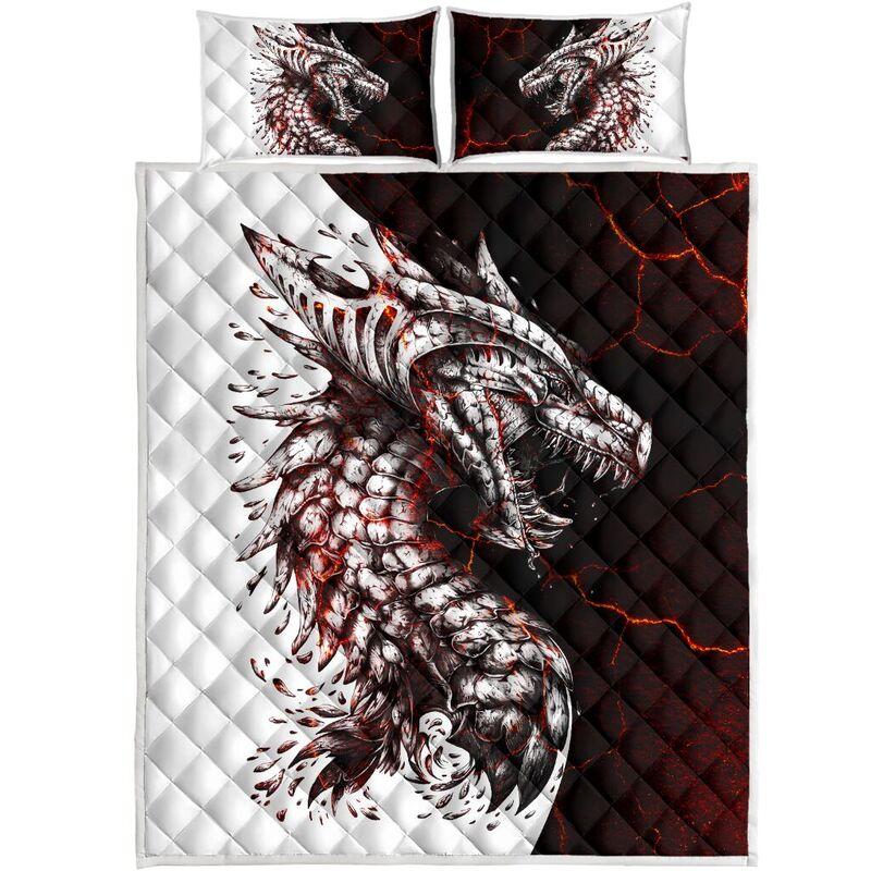 Lava Dragon Art Quilt Bedding Set KT