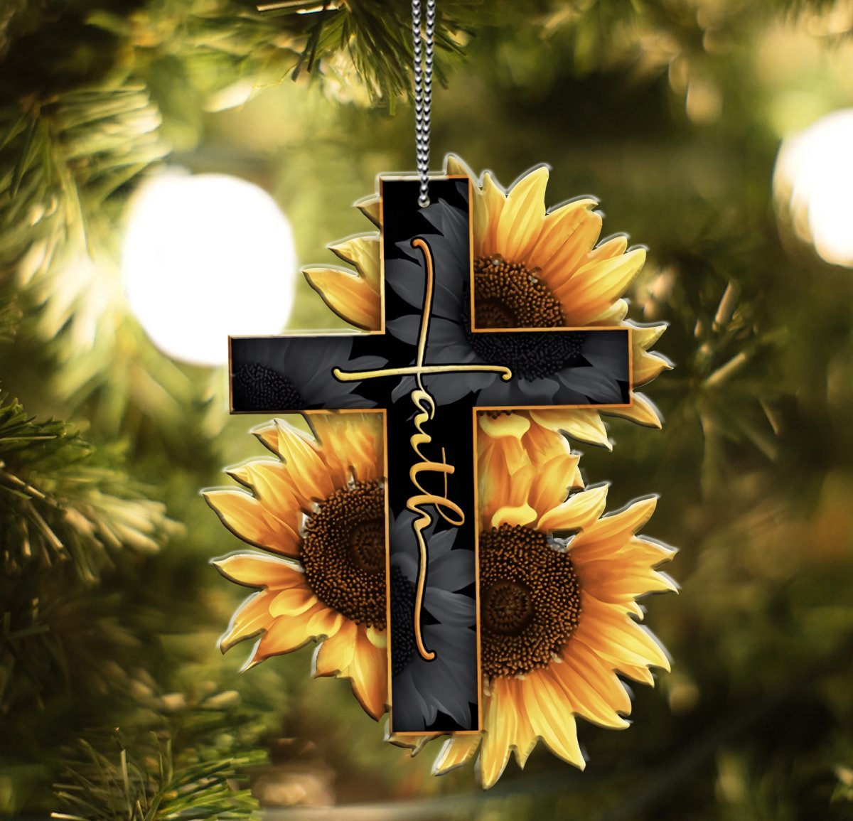 Jesus Faith Christmas Tree Hanging Ornament