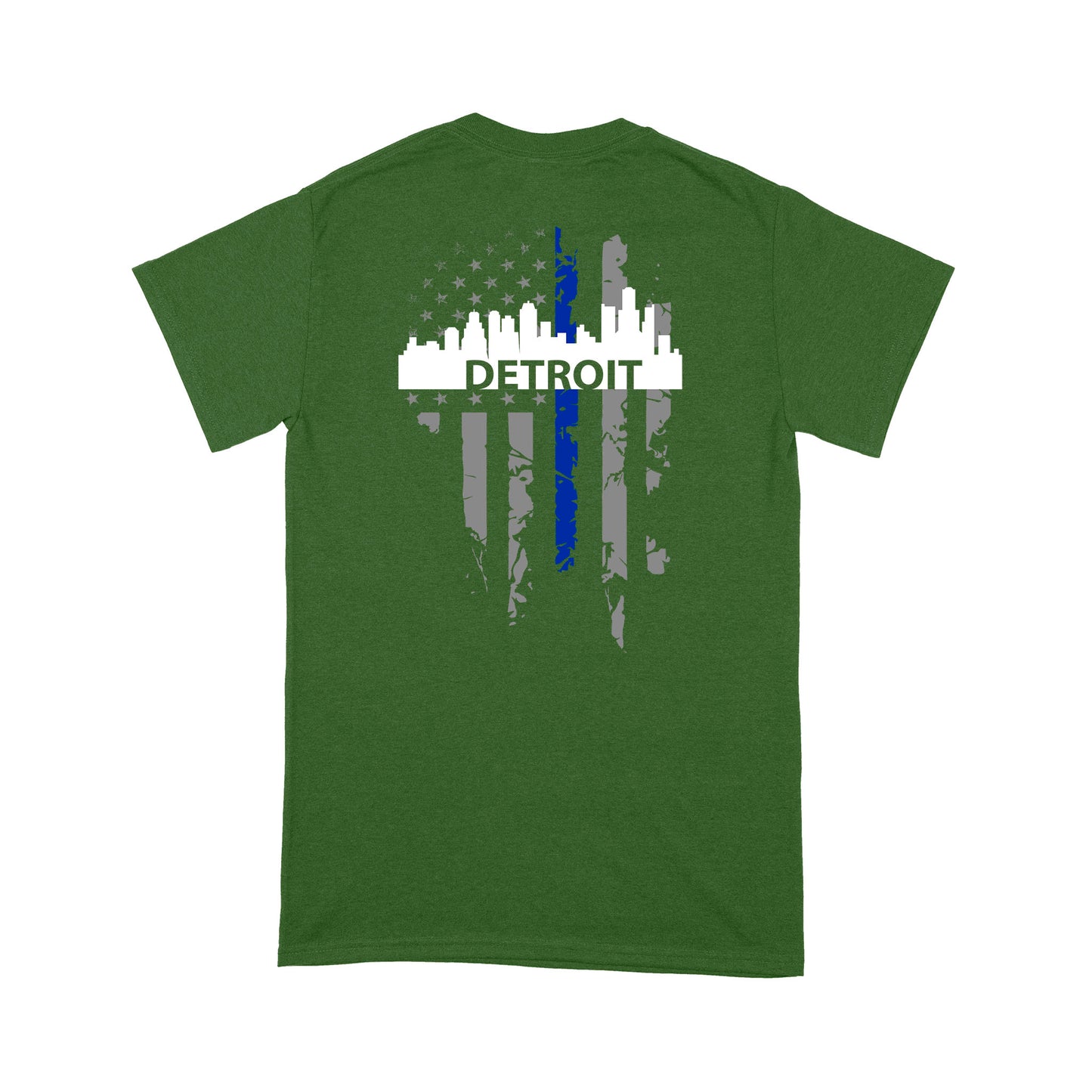 Thin Blue Line T-shirt Special Gift For Policeman Detroit