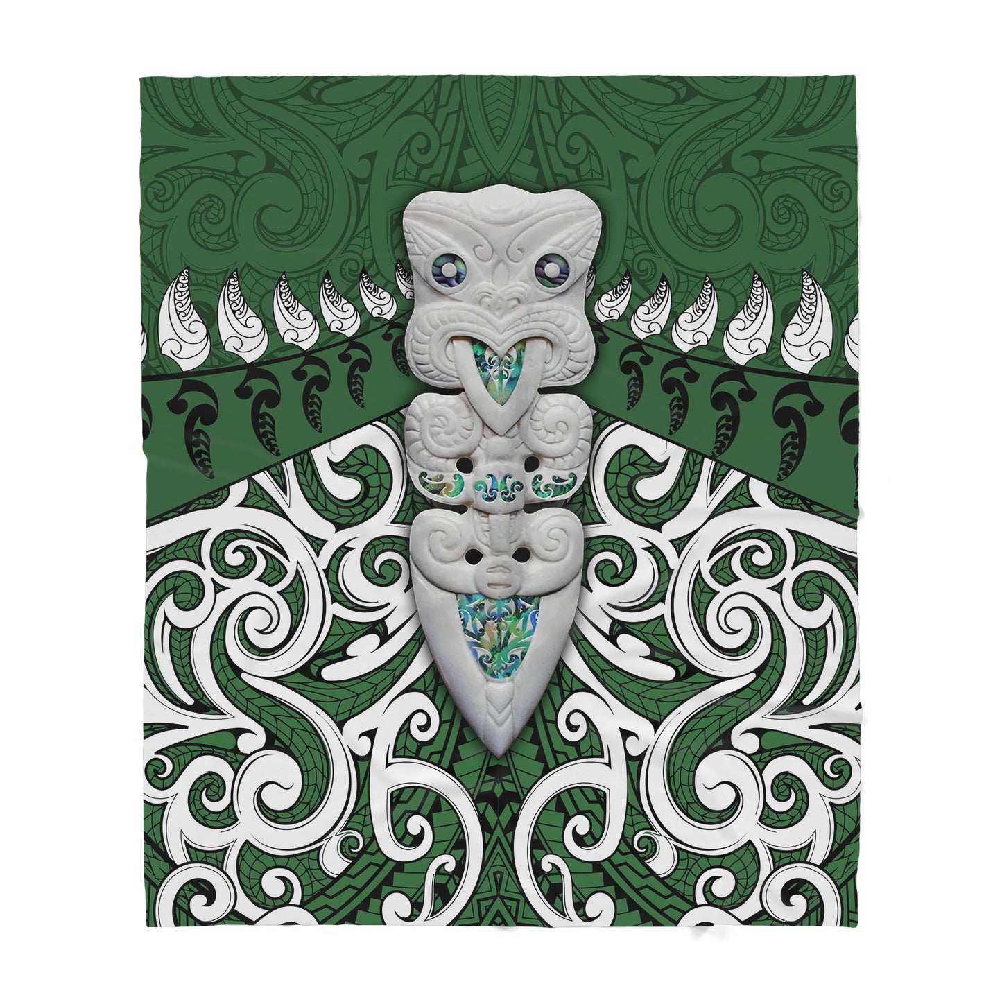 Custom Blanket Maori Hei Tiki - Sherpa Blanket DL