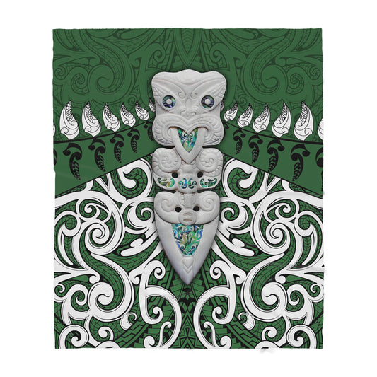 Custom Blanket Maori Hei Tiki - Sherpa Blanket DL