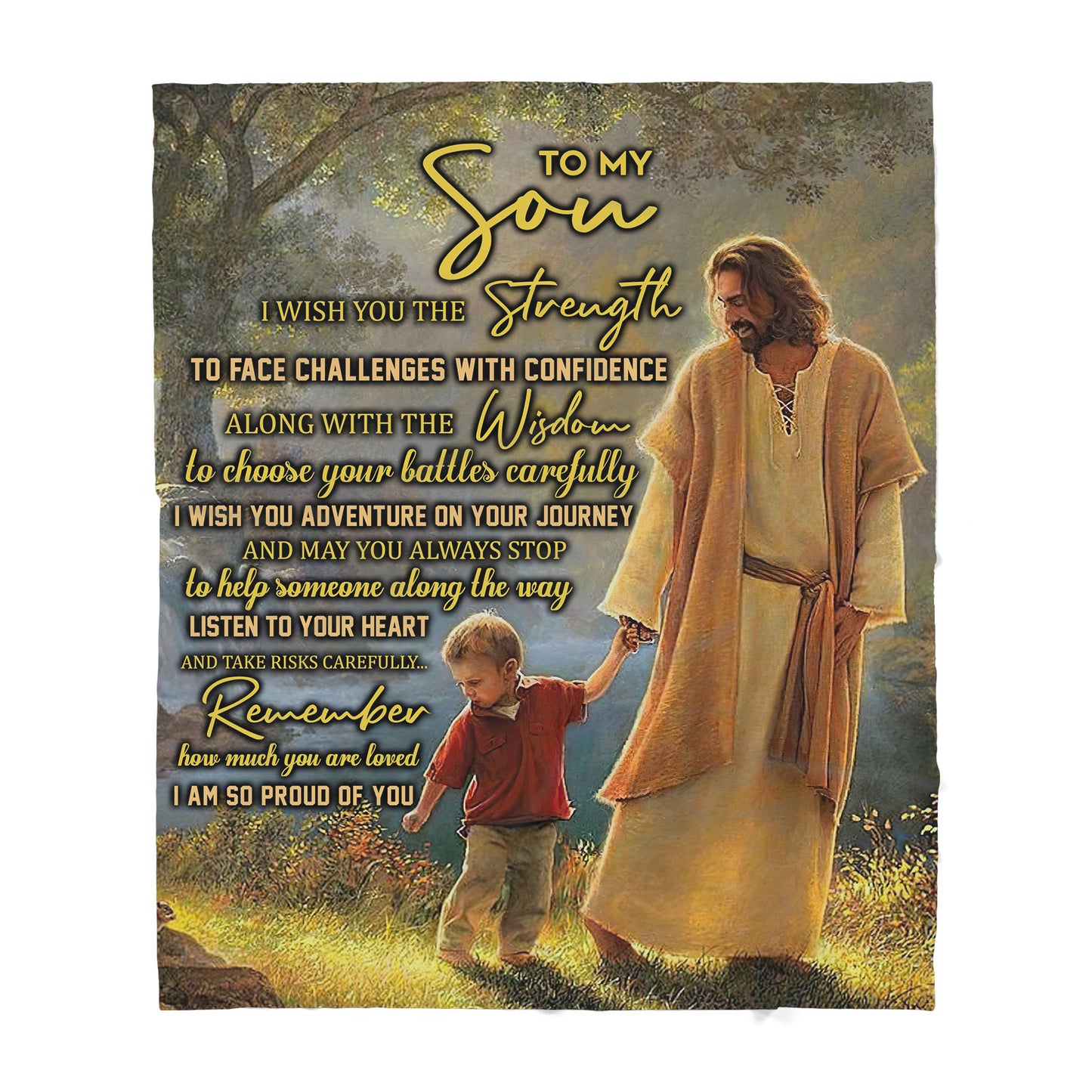 Jesus Sherpa Blanket TT