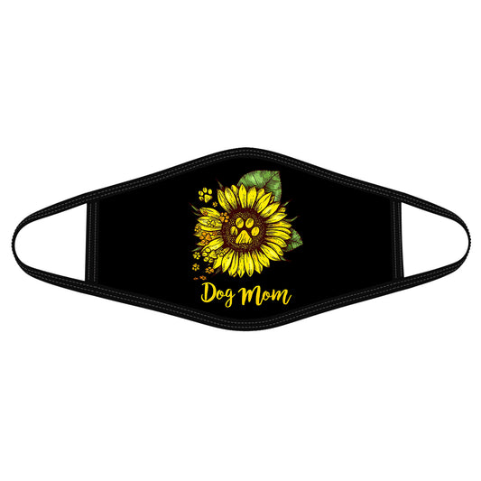 Sunflower Paw Dog Mom Face Mask DL