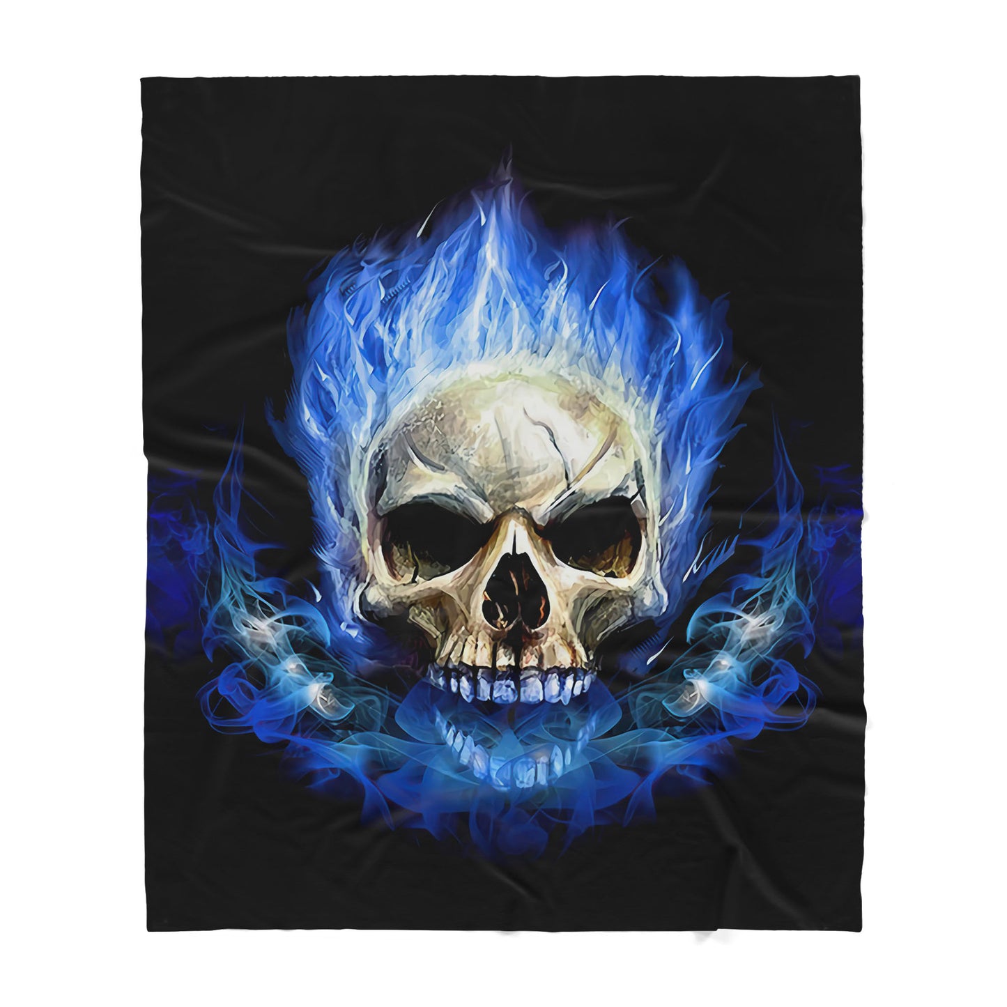 Infinite Store 3D Printed Skull Sherpa Blanket PL