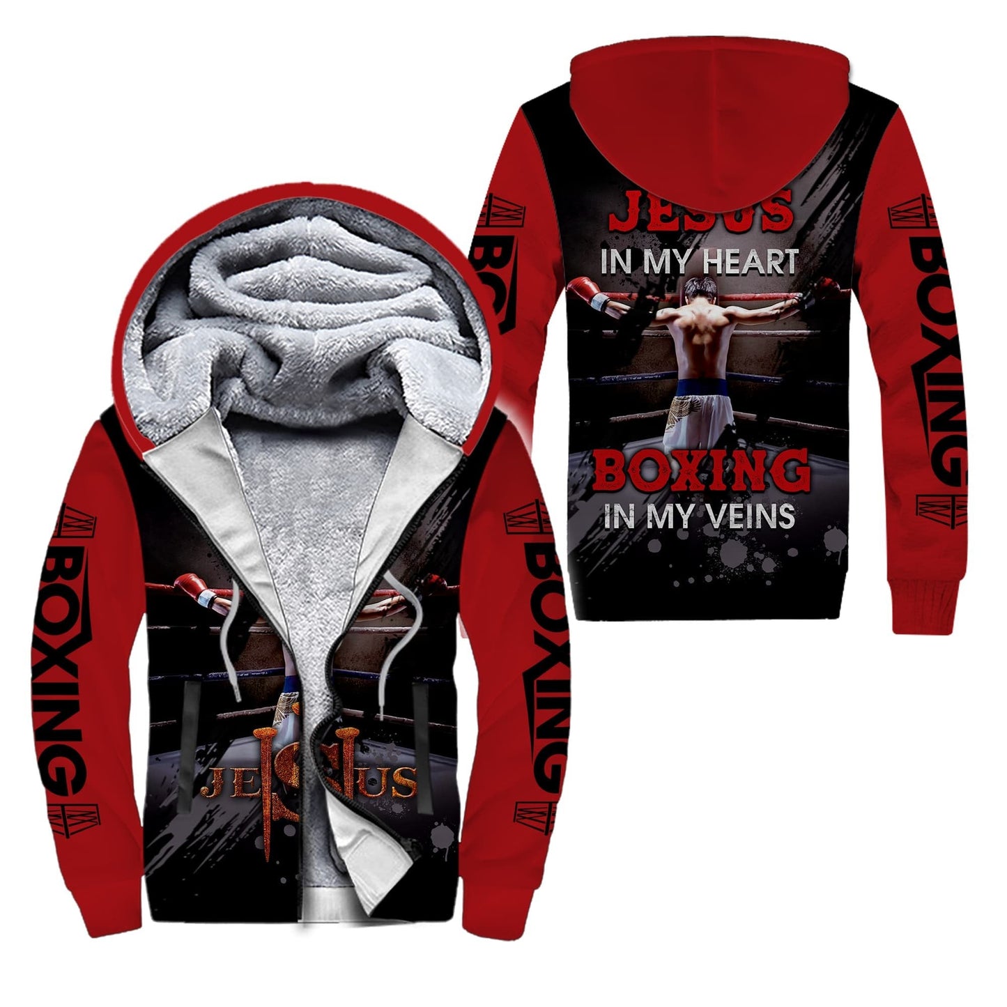 Jesus In My Heart - Boxing In MyVein 3D All Over Printed Unisex Shirts