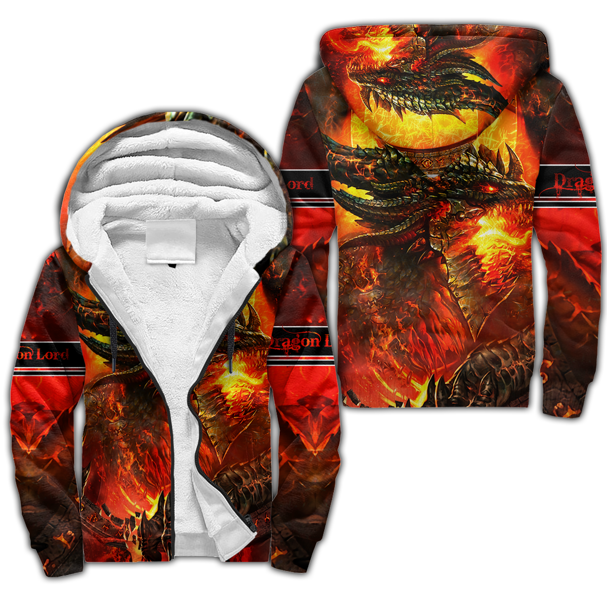 Premium All Over Printed Red Fire Dragon Shirts MEI