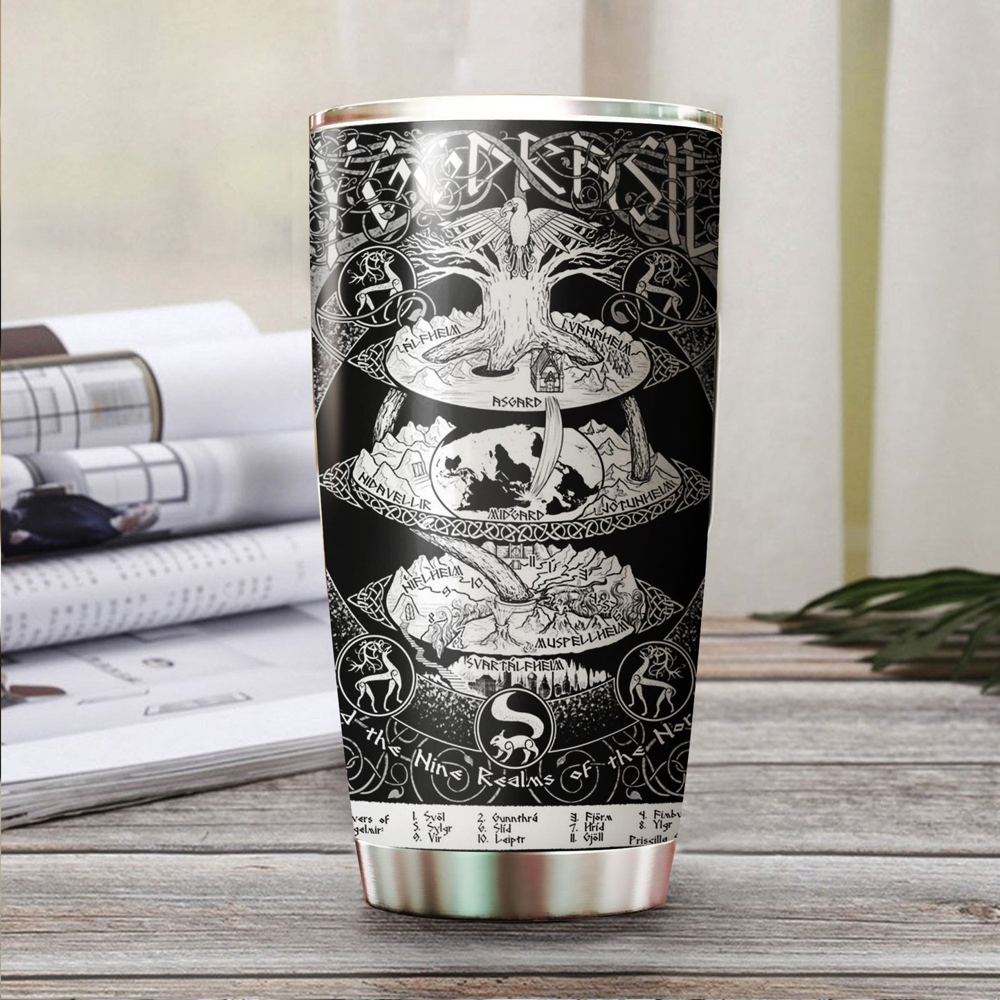 NORSE MYTHOLOGY STAINLESS STEEL TUMBLER TA031817 - Amaze Style™-