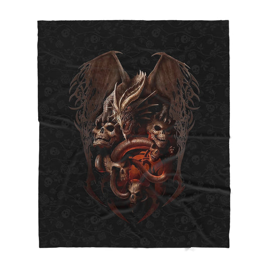 Skulls Sherpa Blanket