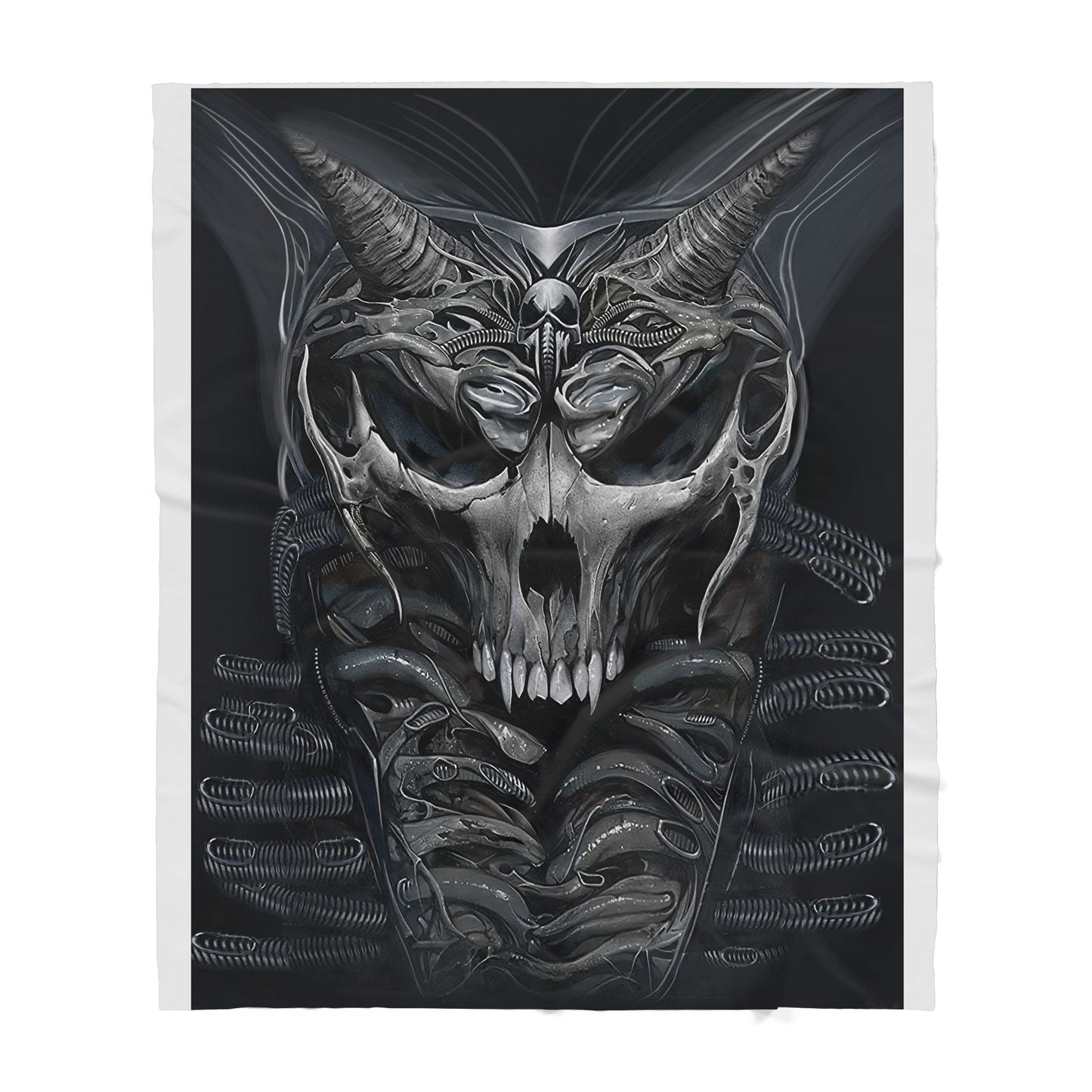 Death Skull Sherpa Blanket