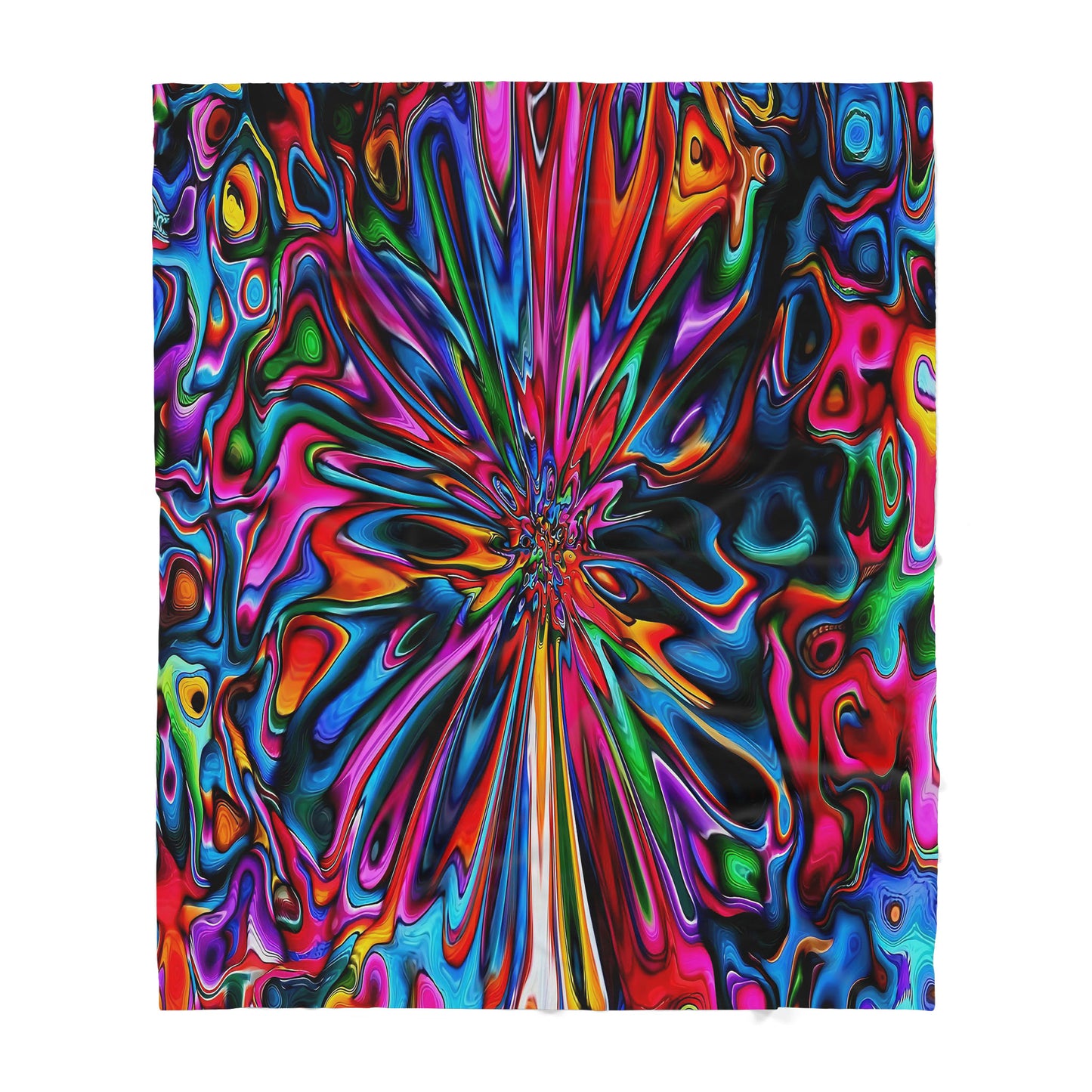 Hippie Colorful Sherpa Blanket