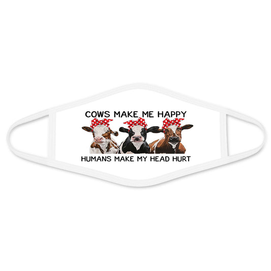 Dog Face Mask White HG
