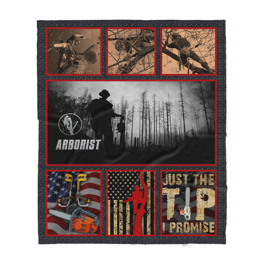 Custom Sherpa Arborist Blanket Just The Tip I Promise MEI