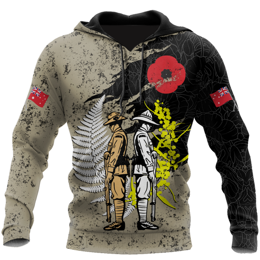 Tmarc Tee Anzac day in my heart Australia and Kiwi 3D print shirt