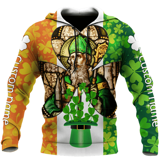 Custom name Ireland Saint Patrick's Day 3D Design print shirts