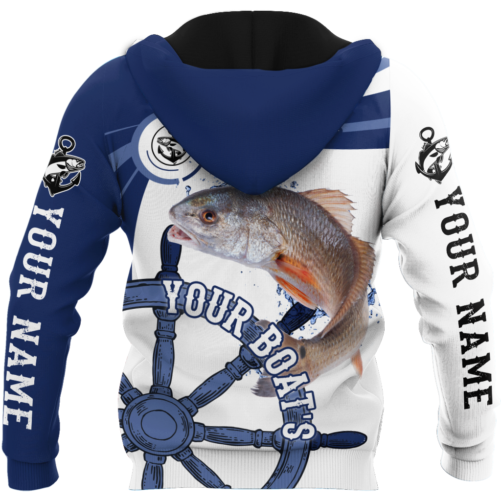 Custom name Redfish fishing boat team Catch and Release 3D Design print shirts