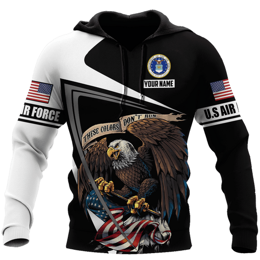 Custom name US Air Force Veteran 3D printed shirts Proud Military
