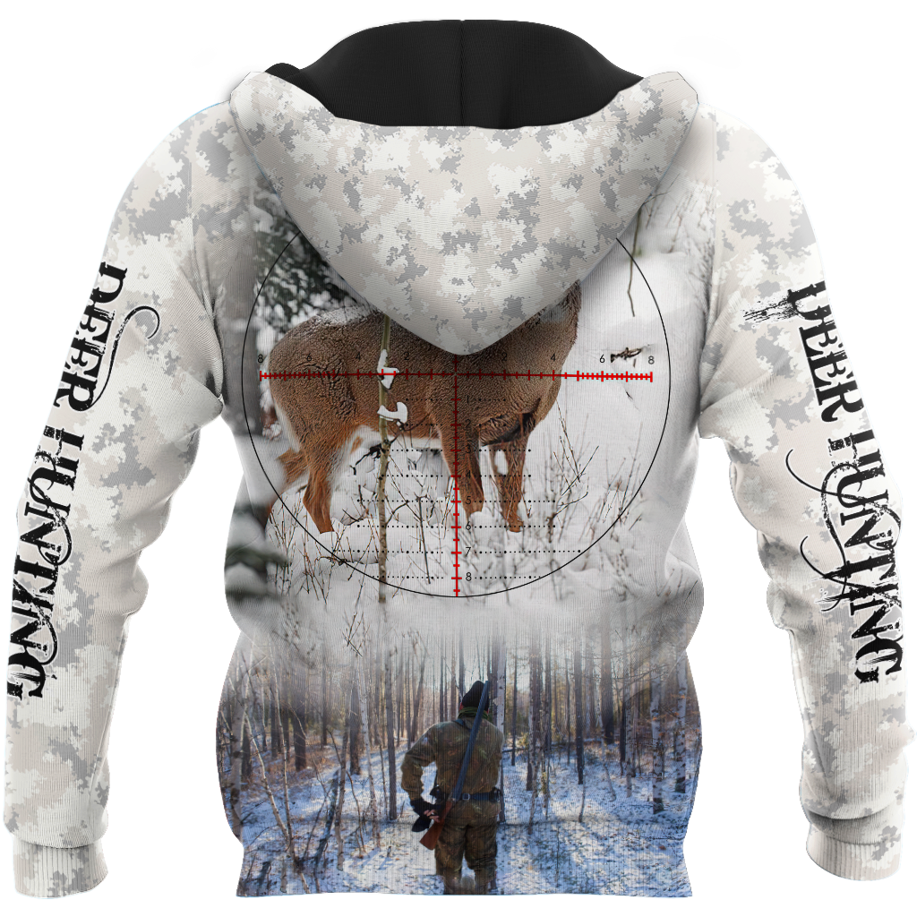 Hunting Deer Snow Camo Unisex Shirts