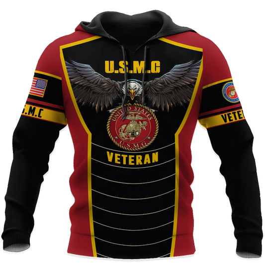 U.S Marine Corps veteran Eagle Pride design 3d print shirts Proud Military