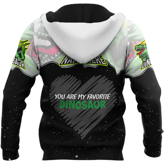 Customize Name Dinosaur 3D All Over Printed Unisex Shirts My Favorite Dinosaur